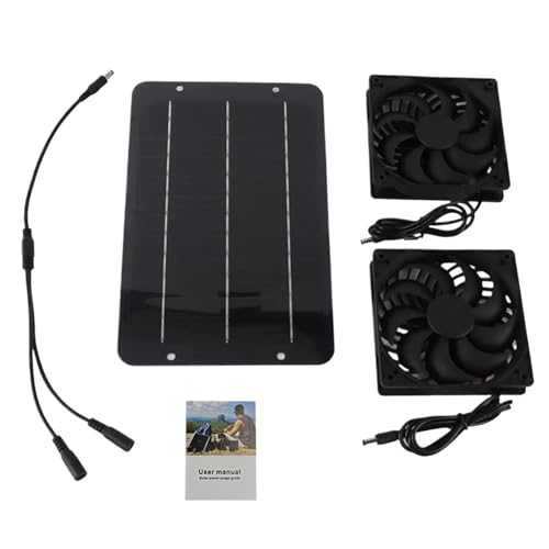 Ventilador de ventilación solar potente con kit extractor para refrigeración 2