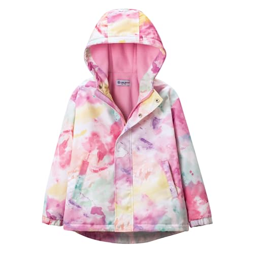Image of WELAKEN Fleece lined Jackets with Water-Resistance Frabic for Kid's & Toddler II Girl's Rain Jacket & coats