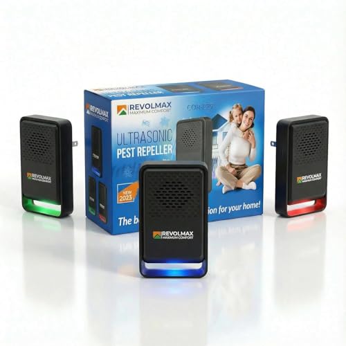 Image of Ultrasonic Pest Control Repeller - Electronic & Ultrasound, Indoor Plug-in Repellent - Get rid of - Rodents, Mice, Squirrels, Bats, Insects, Bed Bugs, Ants, Fleas, Spiders, Roaches (3 Pack, Black)