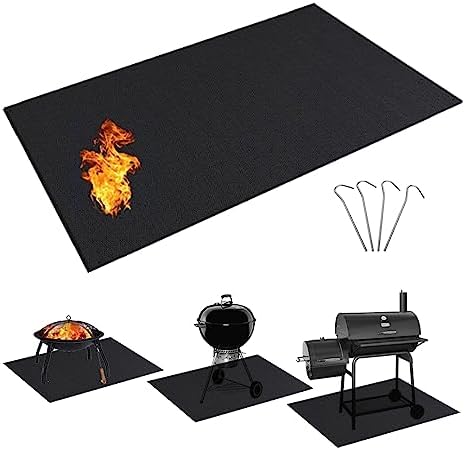 Amazon.com: Yosuper Under Grill Mats for Outdoor Grill Deck Protector ...
