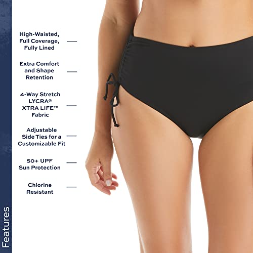 BEACH HOUSE Hayden Side Tie Bikini Swim Bottom — Modest High Waisted Full Coverage Bathing Suit2