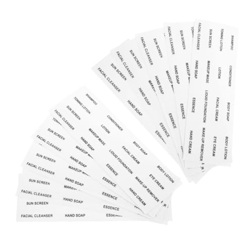 Étiquettes transparentes étanches autocollants adhésifs bouteilles salle de bain voyage