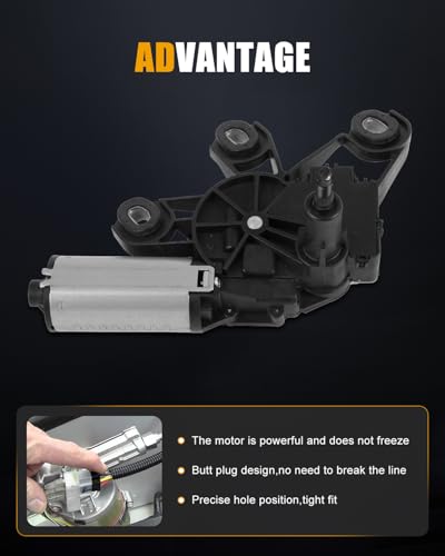 Image of ROADFAR Rear Windshield Wiper Motor for Mercedes-Benz for C320 2001-2005 | Fit For Mercedes-Benz For C240 2001-2005|For Mercedes-Benz For C320 2001-2005|OE 2038200542|2038204642|A2038204642|3 Pins