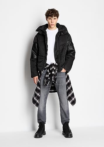 Armani Exchange Mens J13 Slim Fit Comfort Fleece Cotton Denim2