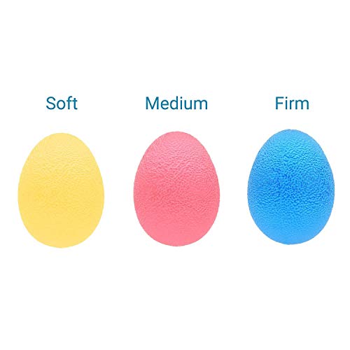 EX ELECTRONIX EXPRESS 78EGG3PK Egg Shaped Colorful Hand Exercise Balls