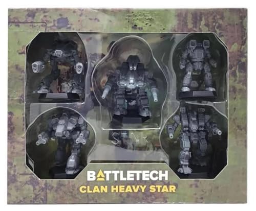 Catalyst Game Labs | BattleTech | Clan Heavy Star Miniature Game for Ages 12+