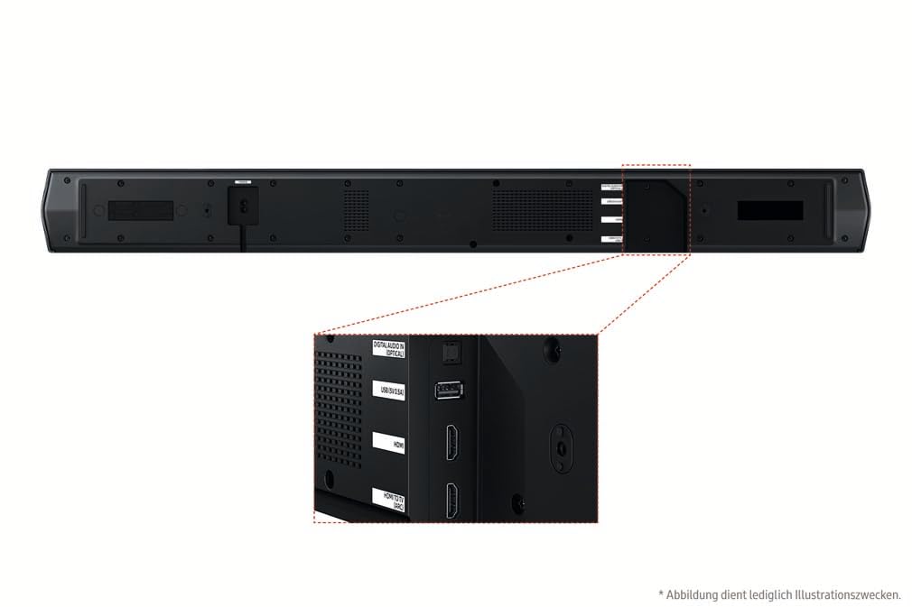 SAMSUNG HW-B760GF B-Series 5.1-Kanal-Soundbar für Fernseher, TV-Lautsprecher mit kabellosem 6,5"-Subwoofer, Dolby Digital 5.1 und DTS Virtual:X, Q-Symphony, Game Mode, Adaptive Sound