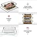 FineDine Airtight Glass Storage Containers with Hinged Locking Lid BPA Free for Meal Prep/Moving/Freezer/Oven