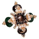 Broche pull - porter cette broche croix baroque en perles peut montrer votre tempérament et vous rendre plus élégante, broche pour femme
