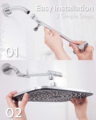 Veken SHOWER HEAD 11.8 Inch Large Rectangular Rainfall Showerhead thumb #5