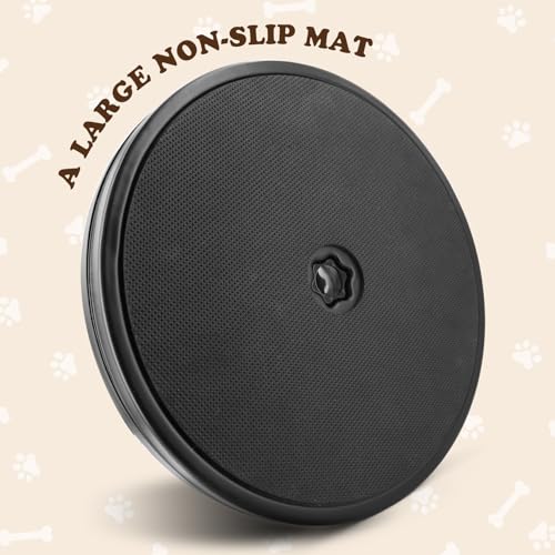 Ykall Krallenschleifer für Hunde – 360° Drehbares Kratzbrett mit Leckerlibox, Stressfreies Nagelfeilenbrett und Kratzpad zur Pfoten- & Krallenpflege