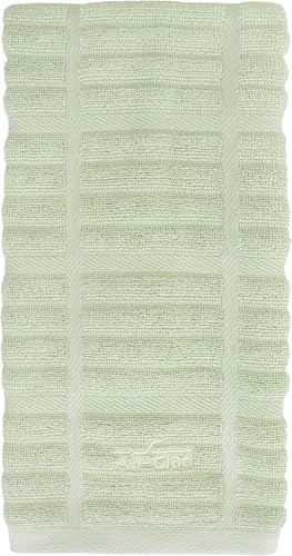 All-Clad Solid Kitchen Towel: Highly Absorbent - 100% Cotton, 17'x30' Towel for Cleaning & Drying Dishes, Glassware, or Countertops, 1-Pack, Fennel