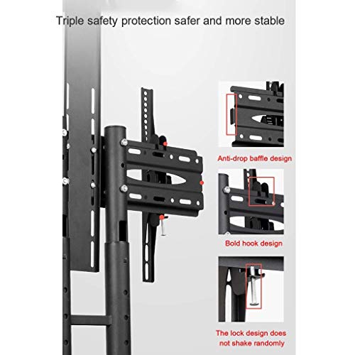Soporte Universal para TV con Ruedas y Altura Ajustable miniatura 4
