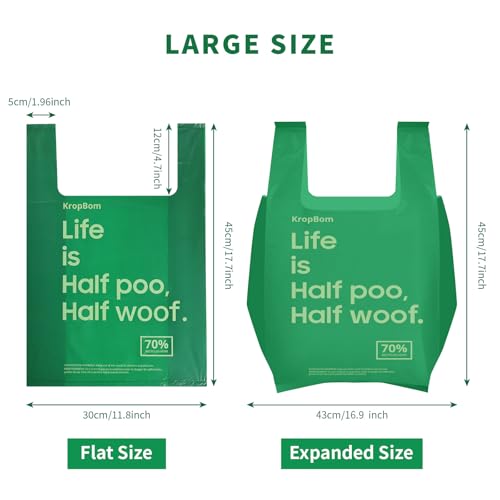 Image of 60 Pack Large Dog Poop Bags for A&H Swivel Bin Pooper Scooper