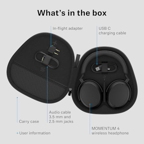 Image of II Momentum - 4 II Wireless Over-Ear Headphones, II Black II