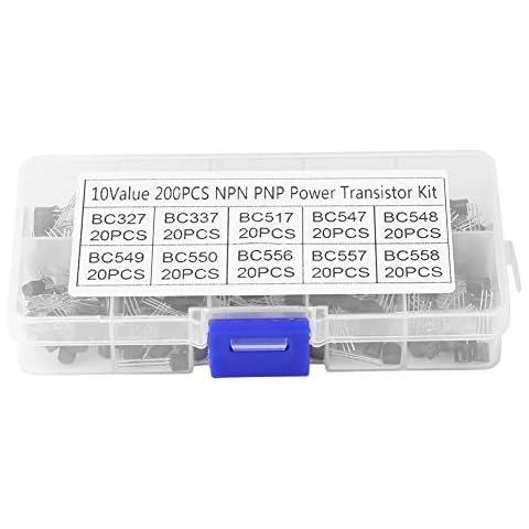 Transistor Kit - 10Values ​​200Pcs NPN PNP Transistor TO-92-Leistungstransistor Sortiment Kit BC327-BC558 Cover