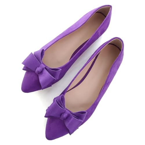 Image of SAILING LU Women's Bow-Knot Pointed Toe Ballet Flats