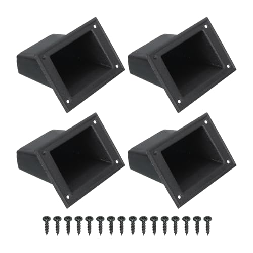 uxcell PS12981 Recessed Speaker Handle 130mm x 81mm Grasp Holder Replacement Speaker Cabinet Box Handles 4 Pcs