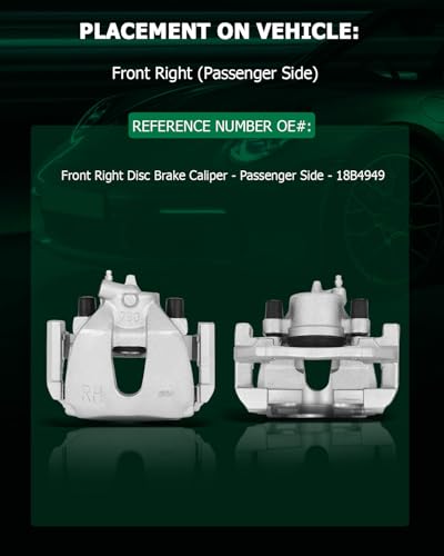 Image of SCITOO Front Right Brake Caliper With Bracket 18B4949 Compatible For Ford For Explorer 1995-2001 For Mercury Mountaineer 1997-2001