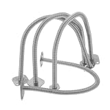 Alasum 4 Pezzi Connettori Ingresso Gas per Steamer in Metallo Argento, Accessori Cucina per Hotel e Cucine Commerciali, Garantiscono Trasmissione Vapore e Facile Manutenzione