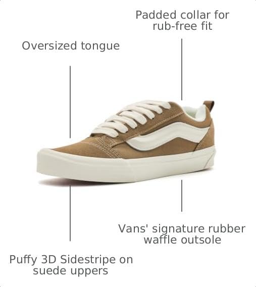 Image of Vans Unisex Adult Knu Skool Shoe - '90s Retro Puffy Low-Top Fashion Sneakers for Men & Women