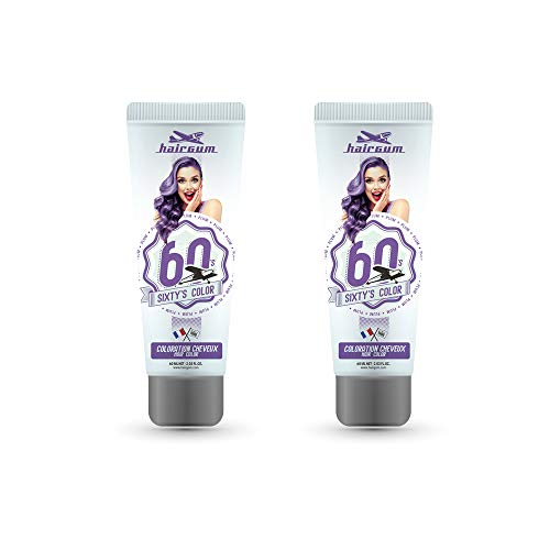 Hairgum Plum Sixty'S Colour Cream 2 x 60ML