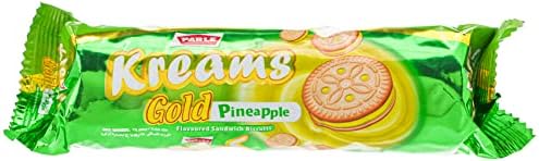 Parle Kreams Gold Pineapple Cream Biscuits, 75g
