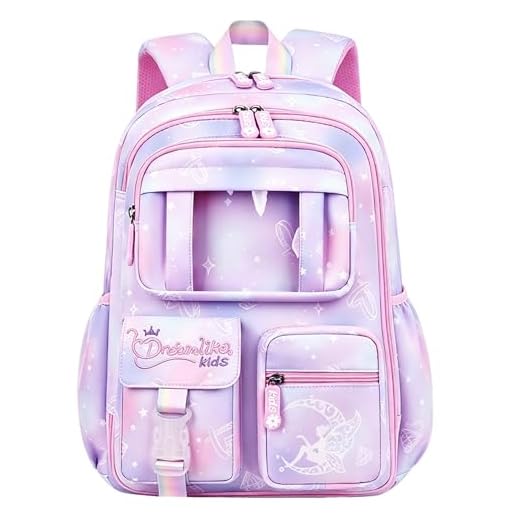 Mochilas Escolares para Niñas, Mochilas Infantiles Ligeras Bolsas Escolares de Gran Capacidad Niña Mochila Primaria Niños Mochila de Viaje para 5-12 Años