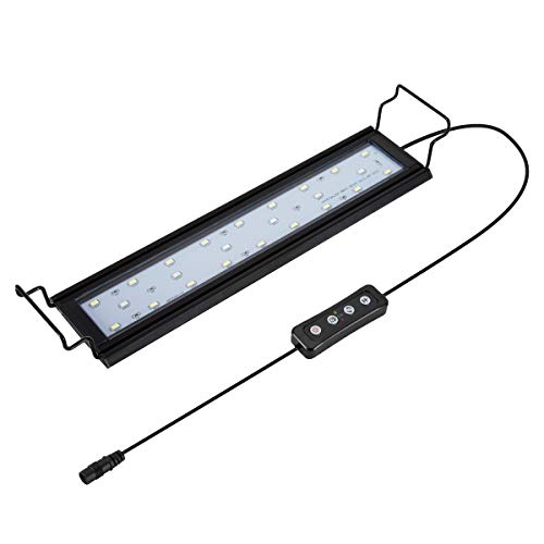Hygger 9W-32W Aquarium Light, Dimmable LED Aquarium Light with Timer, Aluminum Alloy Shell Extendable Brackets, External Controller, Full Spectrum Fish Tank Lights for Fish and Plant