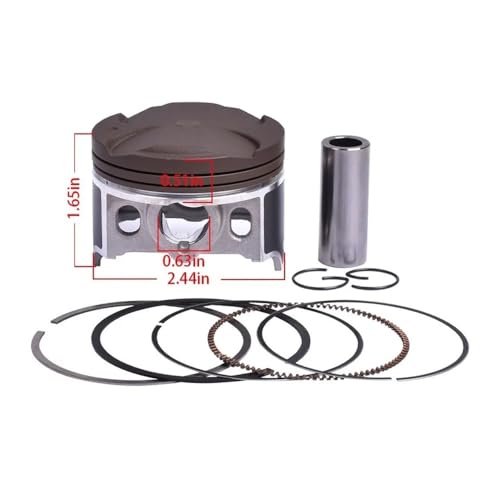Kit piston et segment moto 62mm de qualité supérieure pour EX300 AES