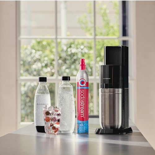 SodaStream 1L DUO glazen karaffen duopack | Vaatwasserbestendige flessen | Enkel compatibel met DUO en E-DUO bruiswatermachines