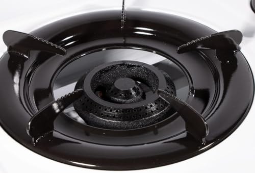 1- Flammiger Premium Gasbrenner Leistungsstarker Doppelbrenner für Outdoor & Campingkocher mit automatischer Zündung mit Druckminderer und Schlauch (1-Flammig mit Druckminderer und Schlauch) Gasherd – Bild 3
