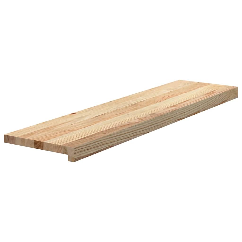 vidaXL Treppenstufen 16 STK. Unbehandelt 100x30x2 cm Massivholz Eiche, Treppenstufe für Holztreppen, Treppenstufe Holz, Fenstersims