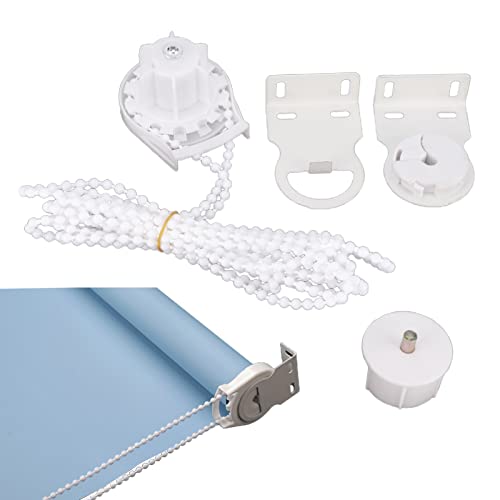 38mm Roller Blind Replacement Fittings, Metal Roller Blind Fittings Repair Parts Kit Brackets, Roller Shade Hardware for Fixing Curtain Blinds Shades Windows(White) - Thumbnail 4