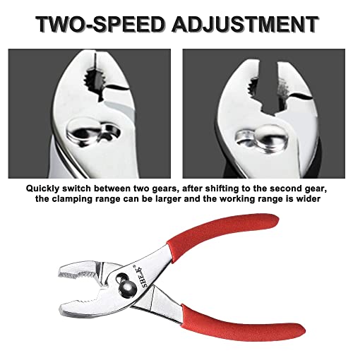 Alicates de junta deslizantes Utoolmart de 15,24 cm de aço de carbono com alicates de aço inoxidável