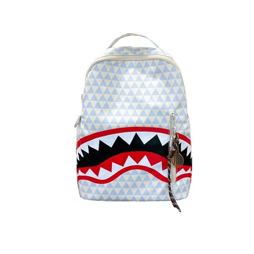 Shark Backpack，Leisure Backpack，Large Capacity Campus Outward Travel Bag for Men and Women (blue)