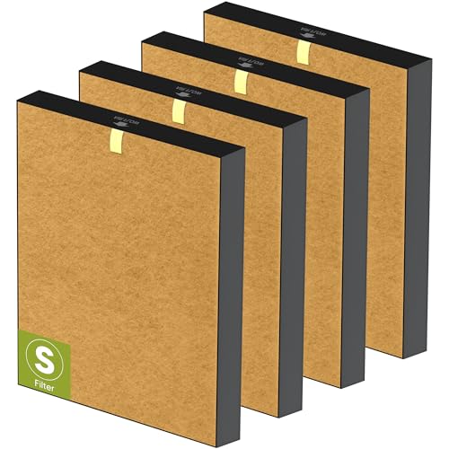 Image of 4 Pack C545 Pet Care Replacement Filter S for Winix C545 Air Purifier, High Efficiency Winix Filter S Only, Part Number 1712-0096-00 and 2522-0058-00, Ideal for Home Office Livingroom Bedroom Kitchen