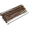 uxcell 80pcs Cable Zip Ties Nylon Cable Wire Ties 6 Inch Self-Locking Nylon Tie Wraps Brown
