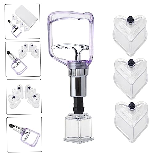 Kit de Terapia de Ventosas Manual, Dispositivo de Ventosa al Vacío para Uso Doméstico, Masajeador Corporal Seguro para Circulación Sanguínea y Alivio Muscular, Ventosas con Forma de Corazón miniatura 6