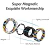 Magnetic Rings Fidget Toy Set, Idea ADHD Fidget Toys, Adult Fidget Magnets Spinner Rings for Anxiety Relief Therapy, Fidget Pack Great Gift for Adults Teens Kids Easter Basket Stuffers (3PCS) #1