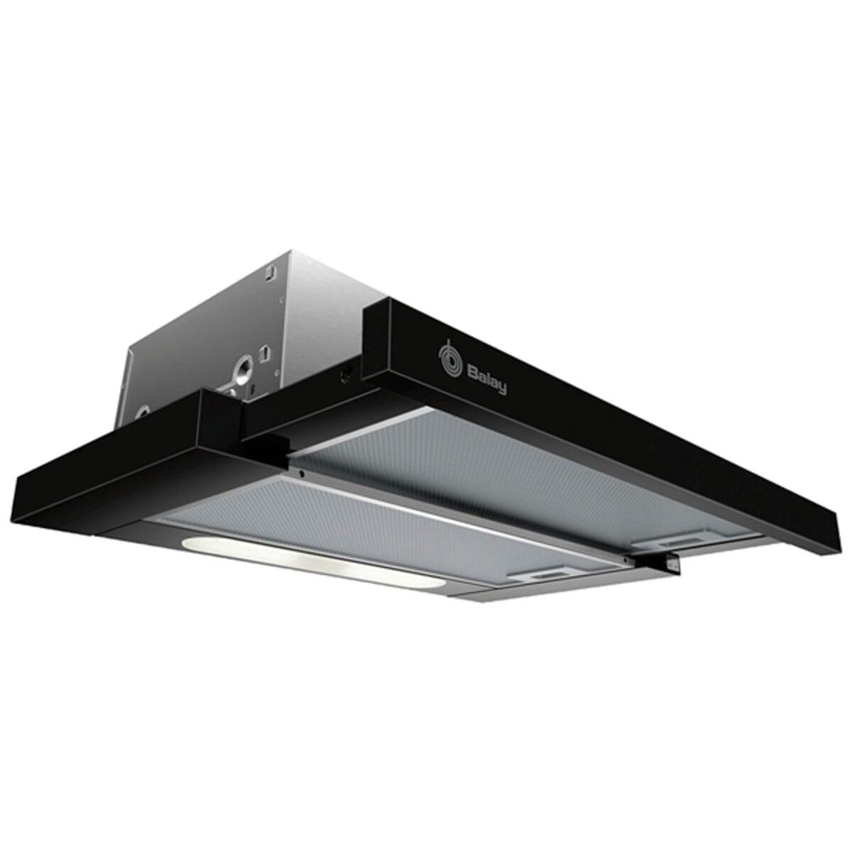 Balay 3BT263MN hotte 360 m³/h Semi-intégrée (semi-encastrée) Noir D - Hottes (360 m³/h, Conduit / Recirculation, E, D, D, 68 dB)