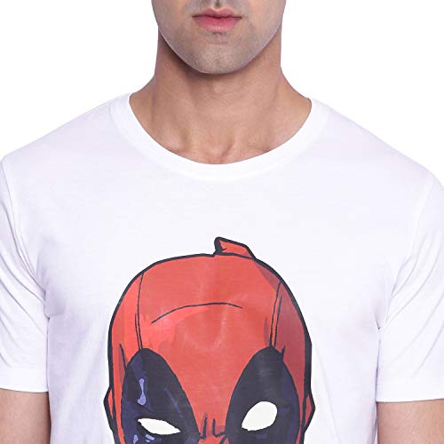 Image of Marvel Avengers by Wear Your Mind Men Round Neck Short Sleeves Knitted T-Shirt