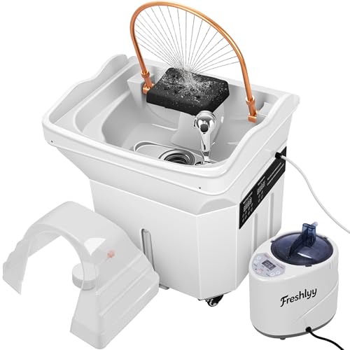 Freshlyy Head Spa 60L Water Tank, Warm Steam Hair Wash Equipment for Salon