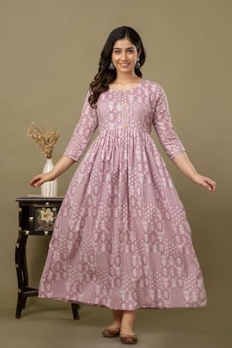 Image of Maternity Feeding Kurtis for Women Cotton - Zip Access Nursing Dress | Comfortable Pregnancy Wear | Stylish Feeding Kurti | Soft Cotton Maternity Dresses for Womens