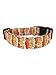 French Fries Fast Food Dog Collar, Adjustable, Cotton, Avaialable in all Sizes, Handmade in the USA (Small (3/4