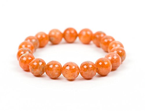 AAA++ Rare Quality Orange Calcite Gemstone Bracelet, Natural Stretch Bracelet, Gemstone Bracelet, Handmade Jewelry, Gemstone Jewelry, Unique-Gift-for-Wife 10mm Code- WAR1116