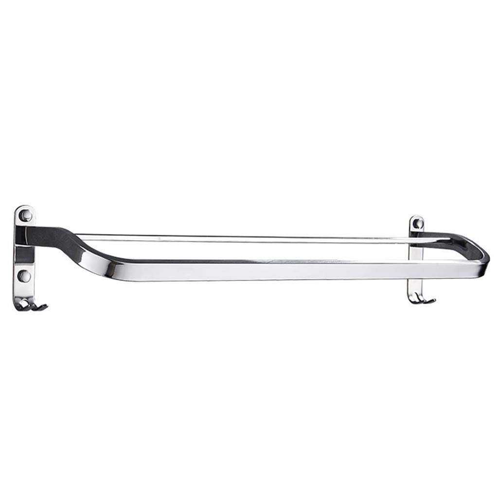 Porte-serviettes double en acier inoxydable 304 suspendu pour salle de bain