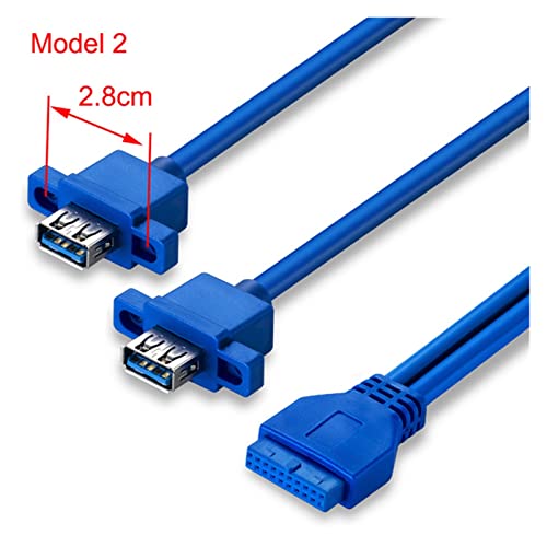 }U[{[h 20Pin - fA USB 3.0 X f[^ P[u lW pl }Eg tHC+ґg 50cm 75cm(0.5m,Model 2)