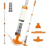 4 in 1 Cordless Rechargeable Small Pool Vacuum spa hot tub 90 Mins Running Time, 12 Gallons/Min Powerful Suction