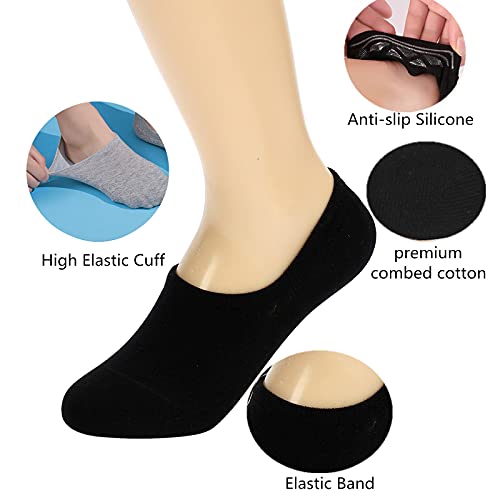 4 Pairs No Show Socks Non Slip Flat Boat Line Low Cut Socks for Women2